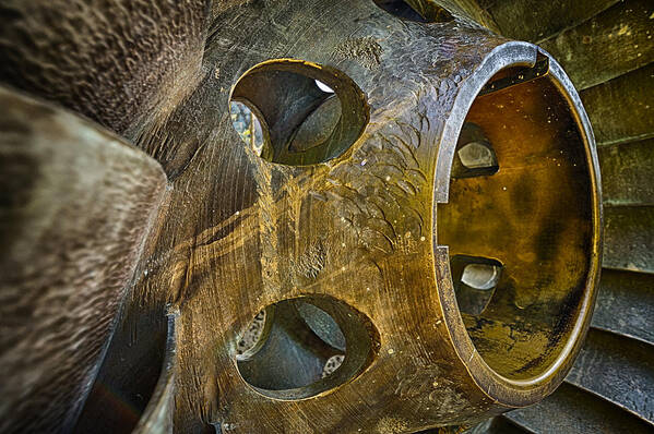 Steampunk Poster featuring the photograph Steampunk turbine by Scott Campbell