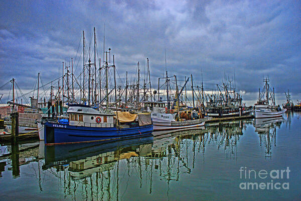 Fishing Boats Poster featuring the photograph Steveston Fishing Docks by Randy Harris