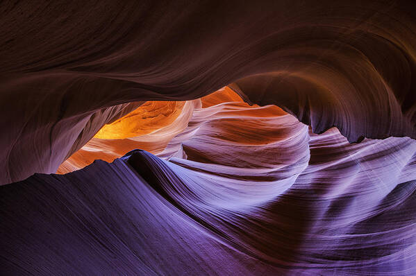 Lower Antelope Canyon Poster featuring the photograph Stone Labyrinth by Joseph Rossbach