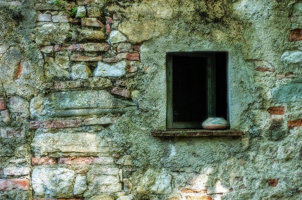 Italy Poster featuring the photograph Stone Window by George Buxbaum