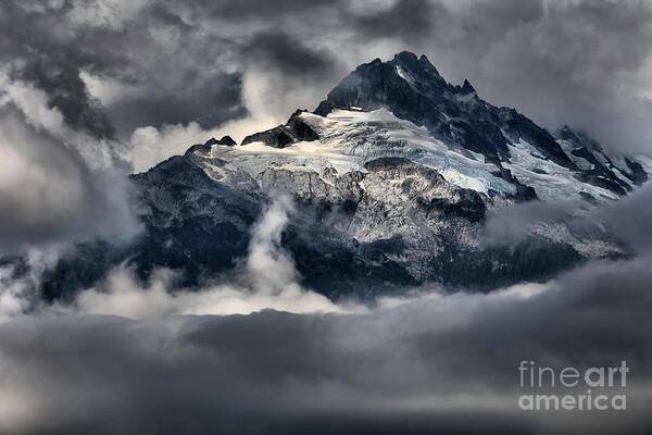 Tantalus Poster featuring the photograph Storms Over Jagged Peaks by Adam Jewell