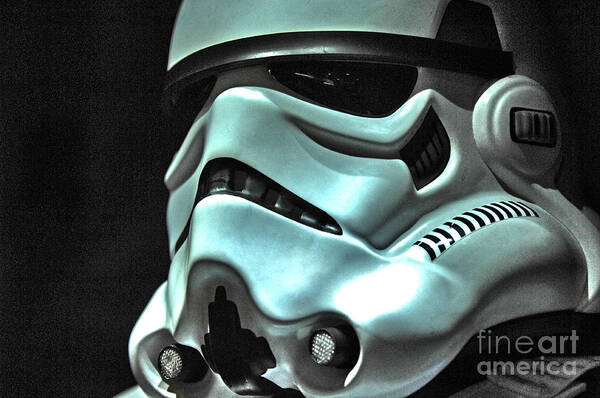 Stormtrooper Poster featuring the photograph Stormtrooper Helmet 11 by Micah May