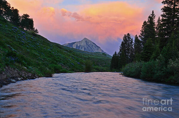 Crested Butte Poster featuring the photograph Summer Evening Reflections by Kelly Black