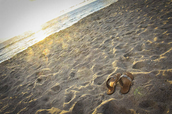 Tamarack Beach Poster featuring the photograph Summer's End by Ann Patterson