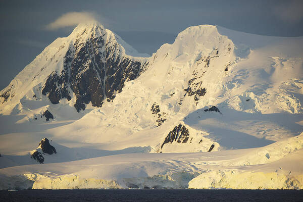 534748 Poster featuring the photograph Sunrise Brabant Island Antarctic by Kevin Schafer