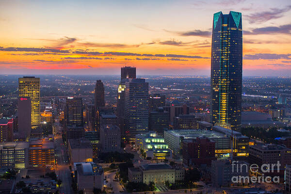 Oklahoma City Poster featuring the photograph OKS007_OKC_Morning-56 by Cooper Ross