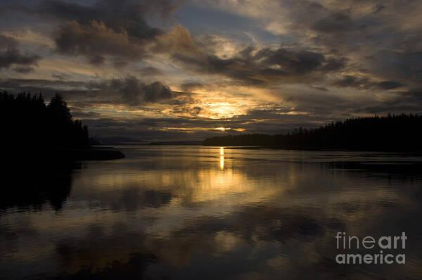 Sunset Poster featuring the photograph Sunset, Alaska by Ron Sanford