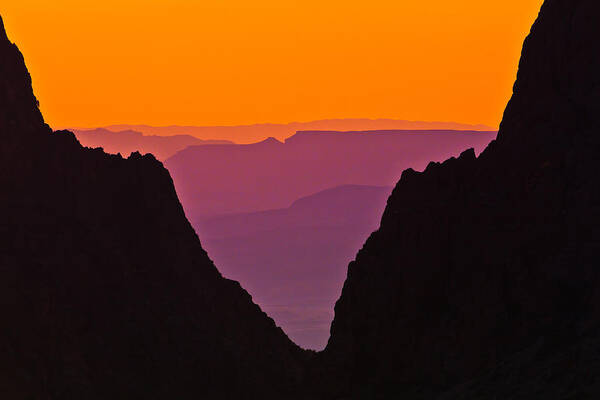 Texas Poster featuring the photograph Sunset at Big Bend by Ben Graham