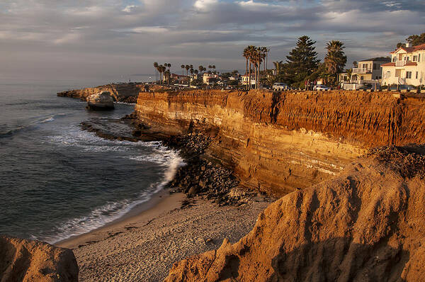 Photography Poster featuring the photograph Sunset Cliffs 1 by Lee Kirchhevel