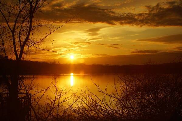 Matt Matekovic Poster featuring the photograph Sunset Lake Galena by Photographic Arts And Design Studio