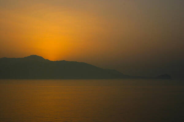 Sunset Poster featuring the photograph Sunset near Santorini by Jim Vance