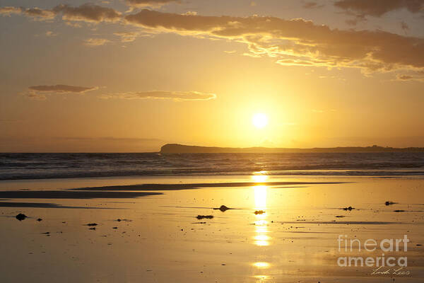  Beach Poster featuring the photograph Sunset over Barwon Heads by Linda Lees