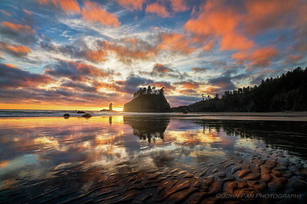 Sunset Poster featuring the photograph Sunset Symphony by John Fan