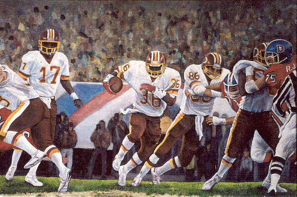 People Poster featuring the painting Superbowl XII by Donna Tucker