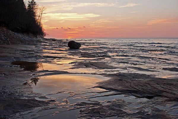 Lake Superior Poster featuring the photograph Superior Sunset by Gary McCormick
