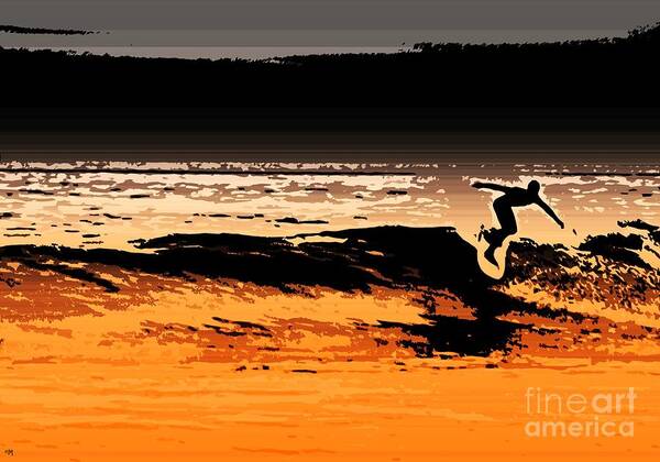  Surf Poster featuring the photograph Surfing Orange County by Everette McMahan jr