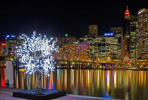 Sydney Poster featuring the photograph Sydney Skyline from Cockle Bay by Nicholas Blackwell