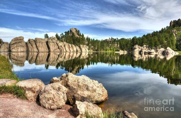 South Dakota Poster featuring the photograph Sylvan Lake Reflections 2 by Mel Steinhauer
