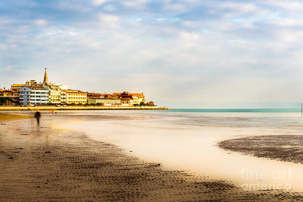 Friaul-julisch Venetien Poster featuring the photograph Take A Walk At The Beach by Hannes Cmarits