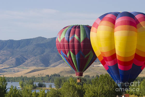 Colorado Poster featuring the photograph Tandem Balloons by Steven Krull