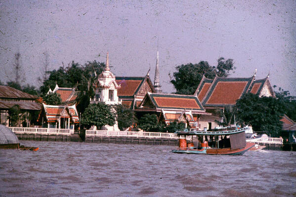 Chao Phraya Poster featuring the photograph Thai River Scene by John Warren