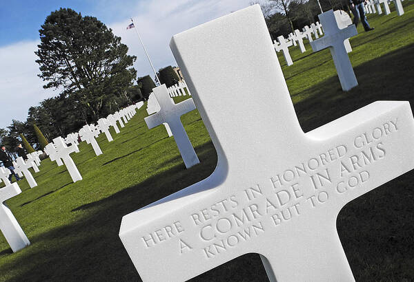 American Cemetary Poster featuring the photograph The American Cemetary in Normandy by Doug Davidson