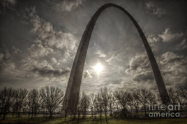 St. Louis Poster featuring the photograph The Arch by Steve Triplett