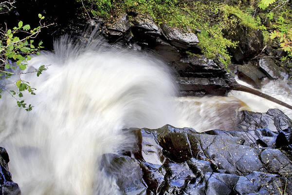 Waterfall Poster featuring the photograph The Birks Waterfall - Aberfeldy Scotland by Jason Politte