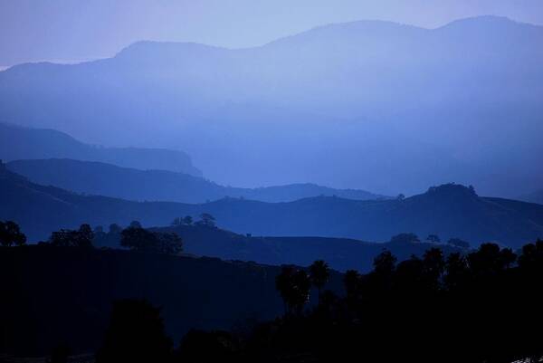 Hills Poster featuring the photograph The Blue Hills by Matt Quest