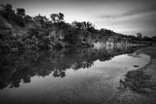 The Blue Hole Poster featuring the digital art The Blue Hole by Linda Unger