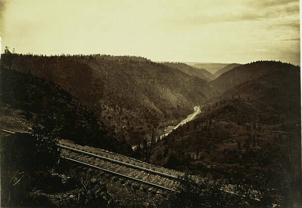 Cañon Poster featuring the drawing The Cañon Of The American River, C.p.r.r. Carleton Watkins by Litz Collection