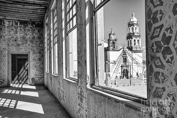 Church Poster featuring the photograph The Church and a Window by Barry Weiss