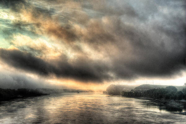 The Fog Whispered To The Dawn Poster featuring the photograph The Fog Whispered to the Dawn by William Fields