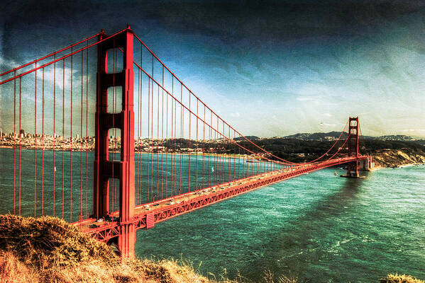 Golden Gate Bridge Poster featuring the photograph The Golden Gate Bridge by Natasha Bishop