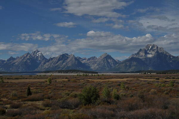 Grand Tetons Poster featuring the photograph The Grand Tetons by Frank Madia