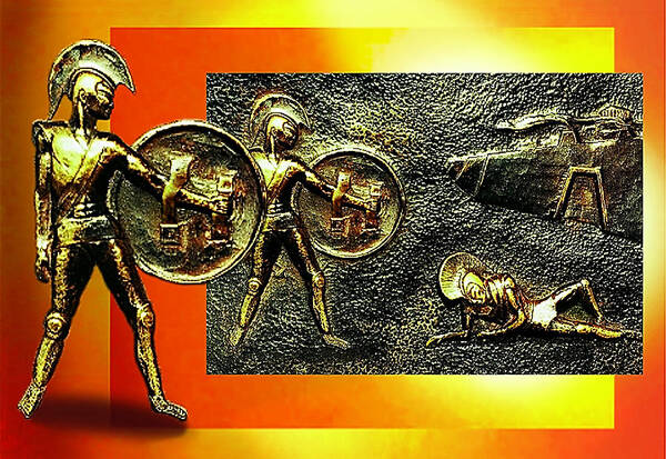 Troy Poster featuring the relief The Legends of Troy. . . by Hartmut Jager