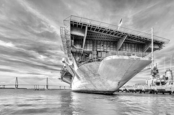 Yorktown Poster featuring the photograph The Mighty Yorktown by Walt Baker