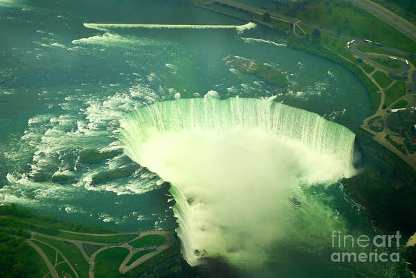 America Poster featuring the photograph The Niagara River by Brenda Kean