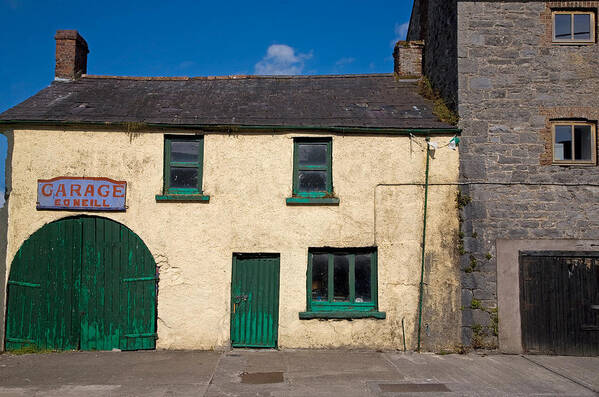 Photography Poster featuring the photograph The Old Garage, Glanworth, County Cork by Panoramic Images