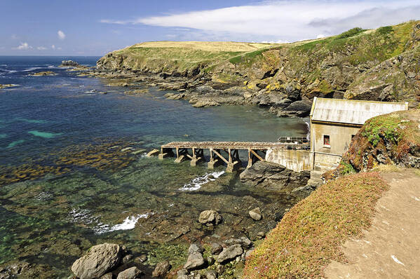 Bright Poster featuring the photograph The Old Lizard Lifeboat Station by Rod Johnson