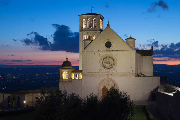 Landmark Poster featuring the photograph The Papal Basilica of St. Francis of Assisi by Jaroslav Frank