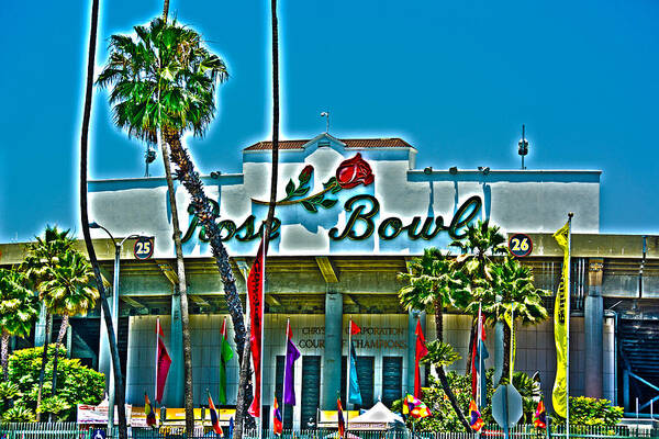 Rose Bowl Poster featuring the photograph The Rose Bowl by Richard J Cassato