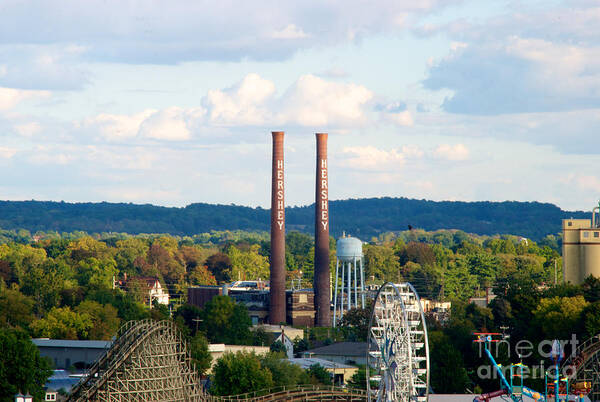 Chimney Poster featuring the photograph The Smoke Stacks Stand Resolute by Mark Dodd