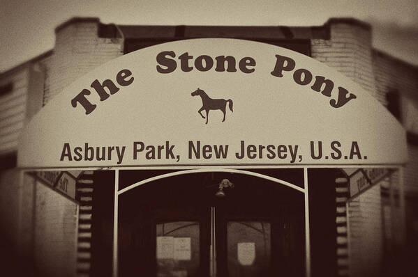 The Stone Pony Vintage Asbury Park New Jersey Poster featuring the photograph The Stone Pony Vintage Asbury Park New Jersey by Terry DeLuco