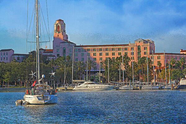 Vinoy Park Hotel Poster featuring the photograph The Vinoy Park Hotel by HH Photography of Florida