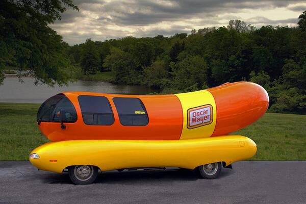 Wienermobile Poster featuring the photograph The Wienermobile by Tim McCullough