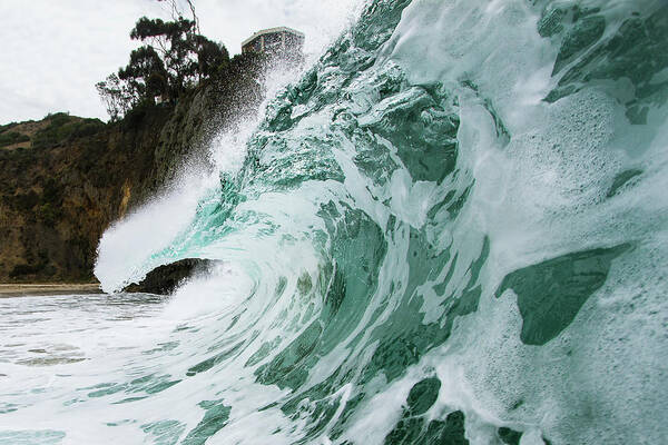 Laguna Beach Poster featuring the photograph Throwing Wave by David Marano Photography