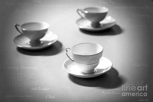 Tea Poster featuring the photograph To forget the din of the world by Linda Lees