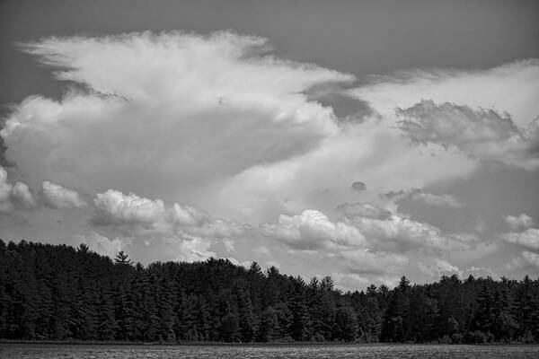 Buck Lake Poster featuring the photograph Towering Clouds Over Buck Lake by Dale Kauzlaric