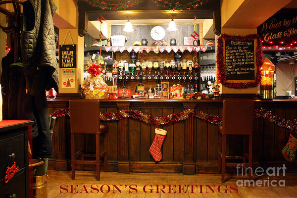 Christmas Poster featuring the photograph Traditional Seasons Greetings by Terri Waters